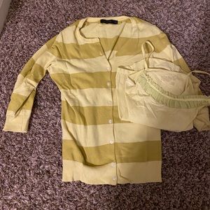 The Limited sweater and tank set size small